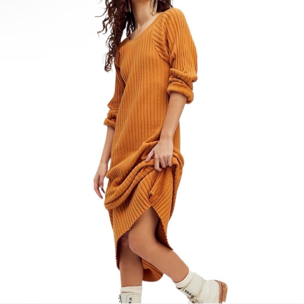 Free People Beach Walk About Ribbed Maxi Dress Size Small